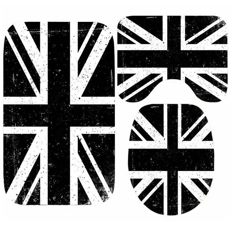 Home Textiles Uk - Grunge schwarz und weiß Union Jack