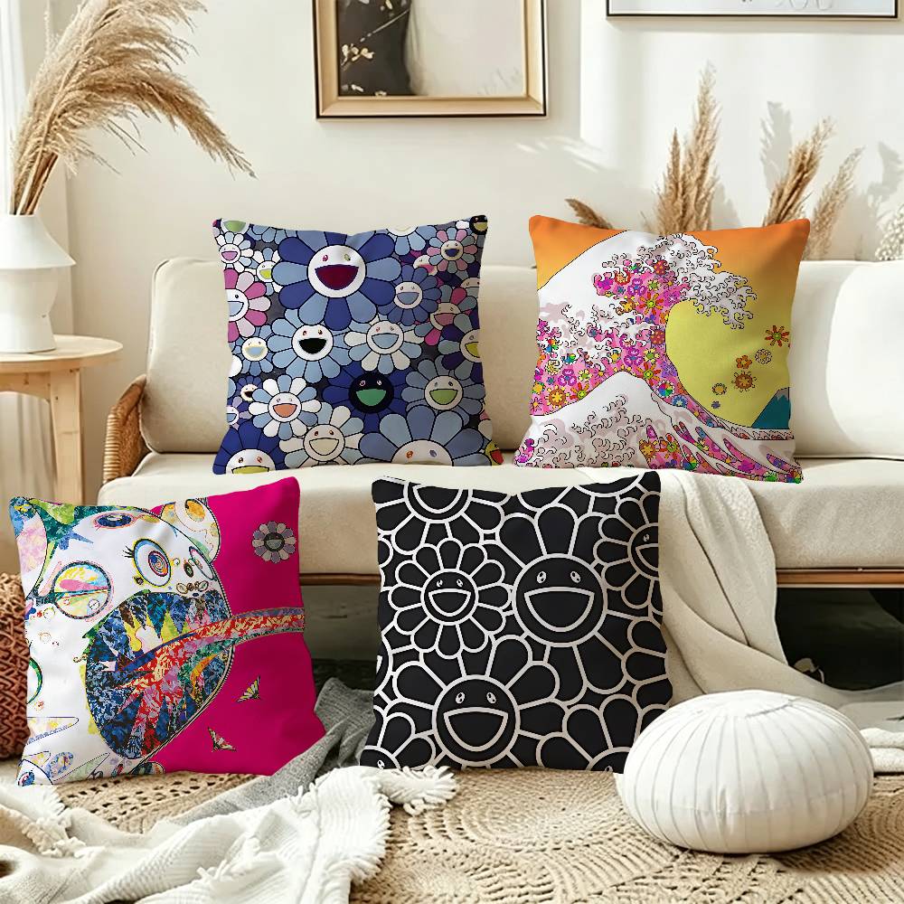 Home Art Textiles - Art T-Takashi M-Murakamis Kissenbezug Zoll Farmhaus-Dekor