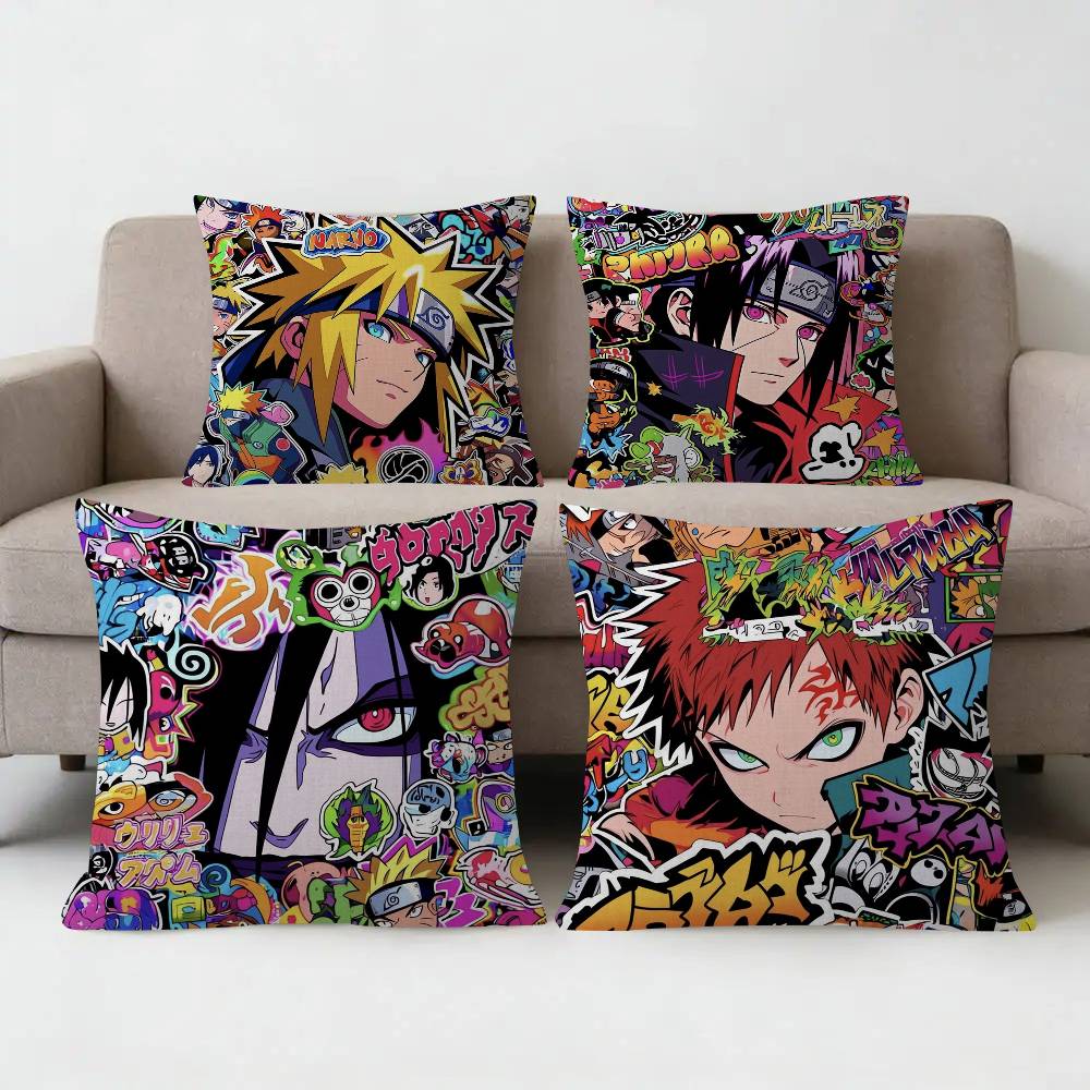 Home Art Textiles - NARUTO Art Kissenbezug mit Ahorn-Design, Happy