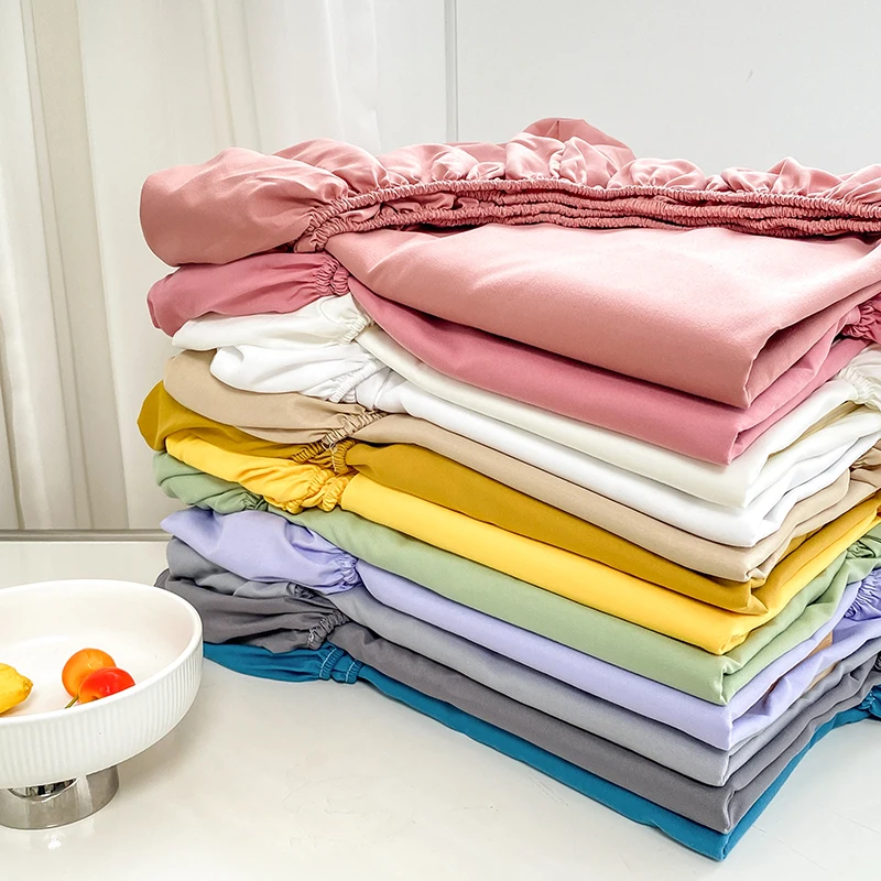 Bed Sheet Microfiber - Doppelbettlaken Paar-Elastik-Spannbettlaken aus Mikrofaser Ultra-Weich Hotel-Luxus