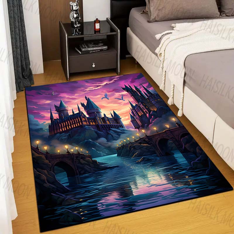 Home Textiles Rug - 1PC Schloss Magie Schule Druck Teppich