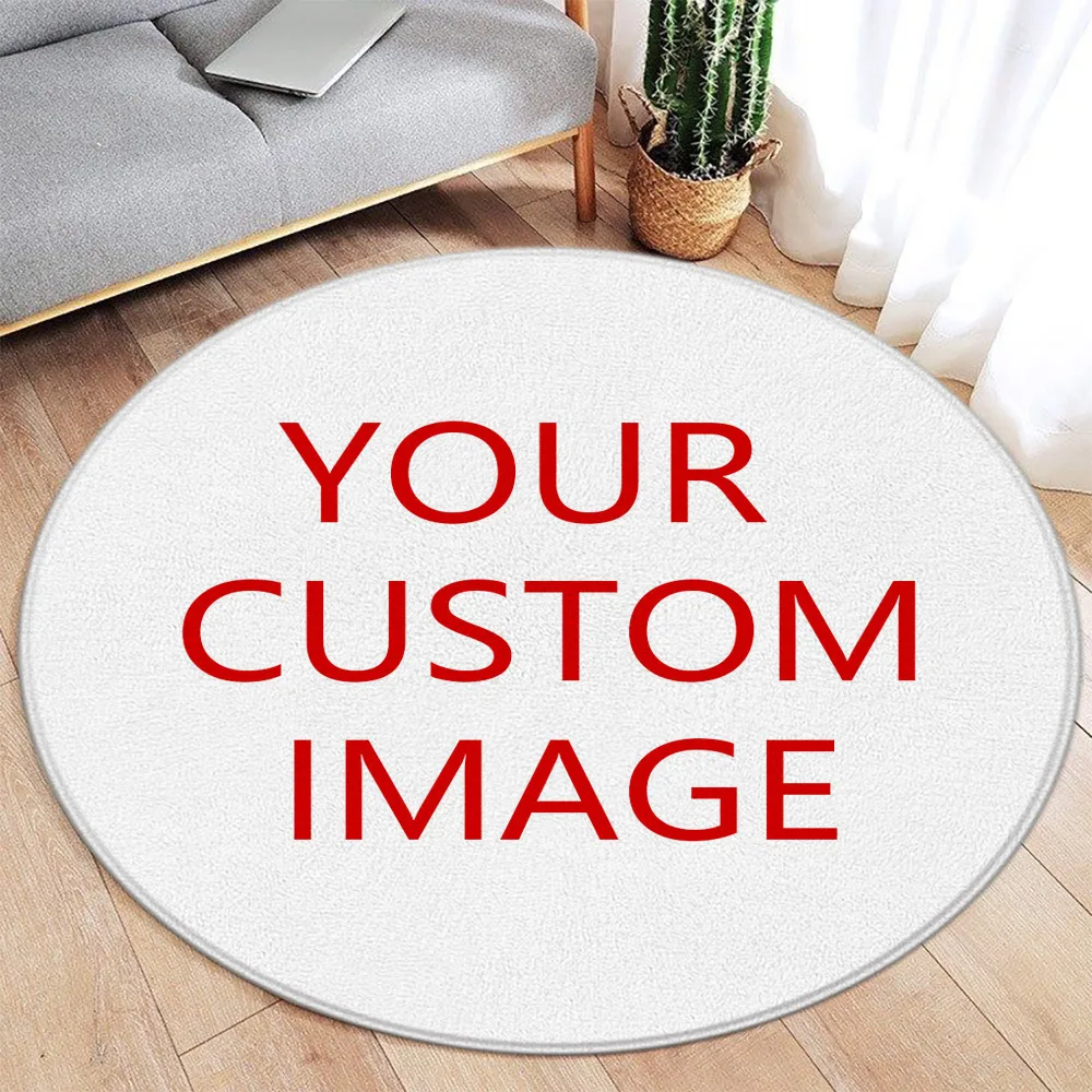 Home Textiles Rug - Runder Teppich mit individuellem Cartoon-Tier –