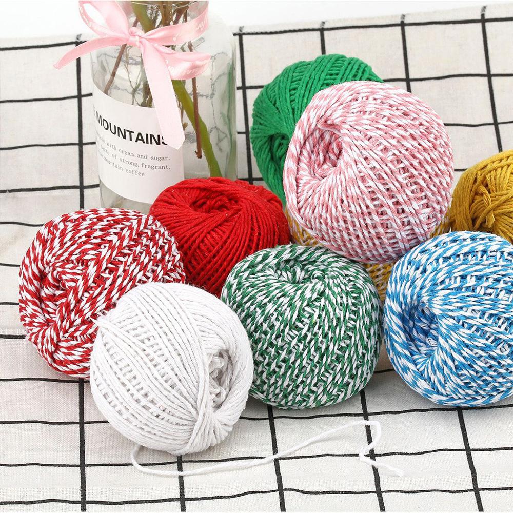 Home Textiles Com - Zwei Farben Baumwolle Bäcker Bindfäden Seil
