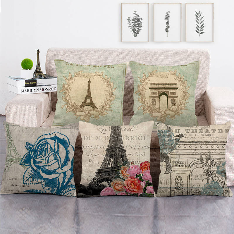 Home Textiles Uk - London, Paris Tower, UK Digitaldruck, kurze