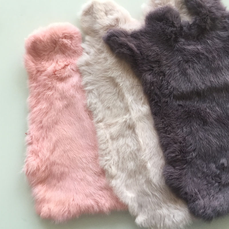 Home Textiles Sale - Mehrfarbiges echtes Kaninchenfell, Verkauf von einem