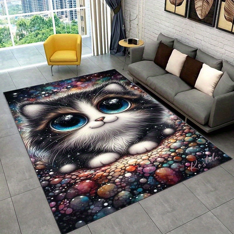 Galaxy Home Textiles - Galaxy-Katzenteppich für gemütliche Schlafzimmer – platzsparende