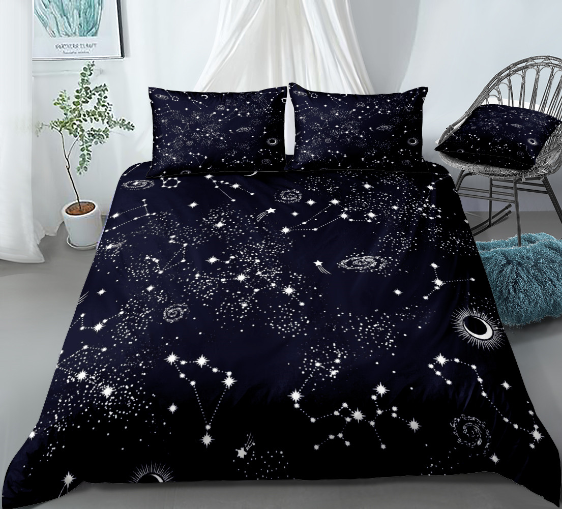 Galaxy Home Textiles - Sterne Bettwäsche Set Nachthimmel Kinder Mädchen