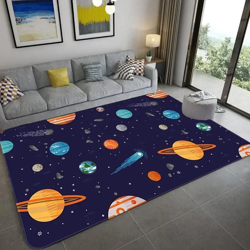 Galaxy Home Textiles - Cartoon Space Astronaut Teppich Galaxy Universe