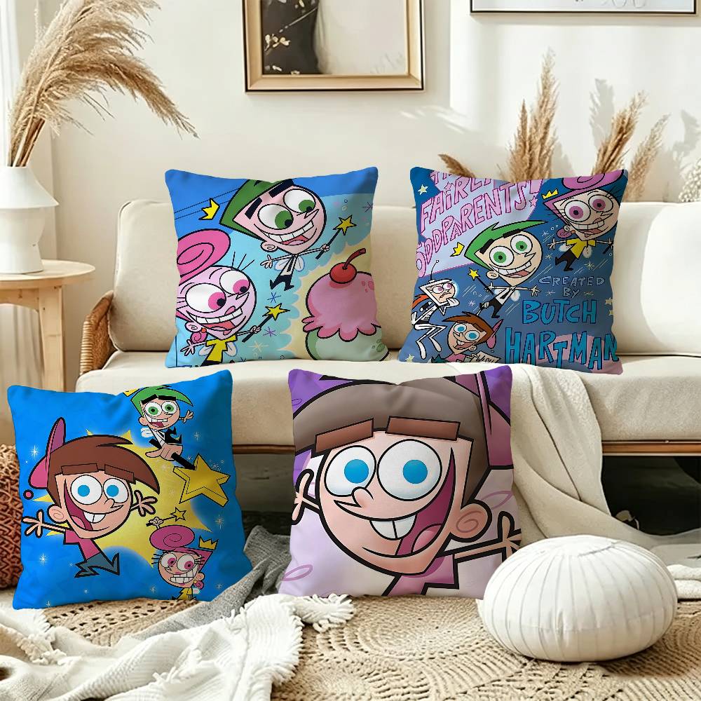 Home Textiles Fair - F-Fairly O-Oddparents Kissenbezüge Cartoon Sofa Dekorative