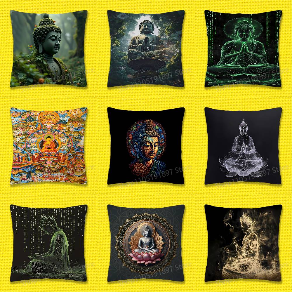 Home Textiles India - Indien Buddha Buddhismus Dekokissenbezug für 50