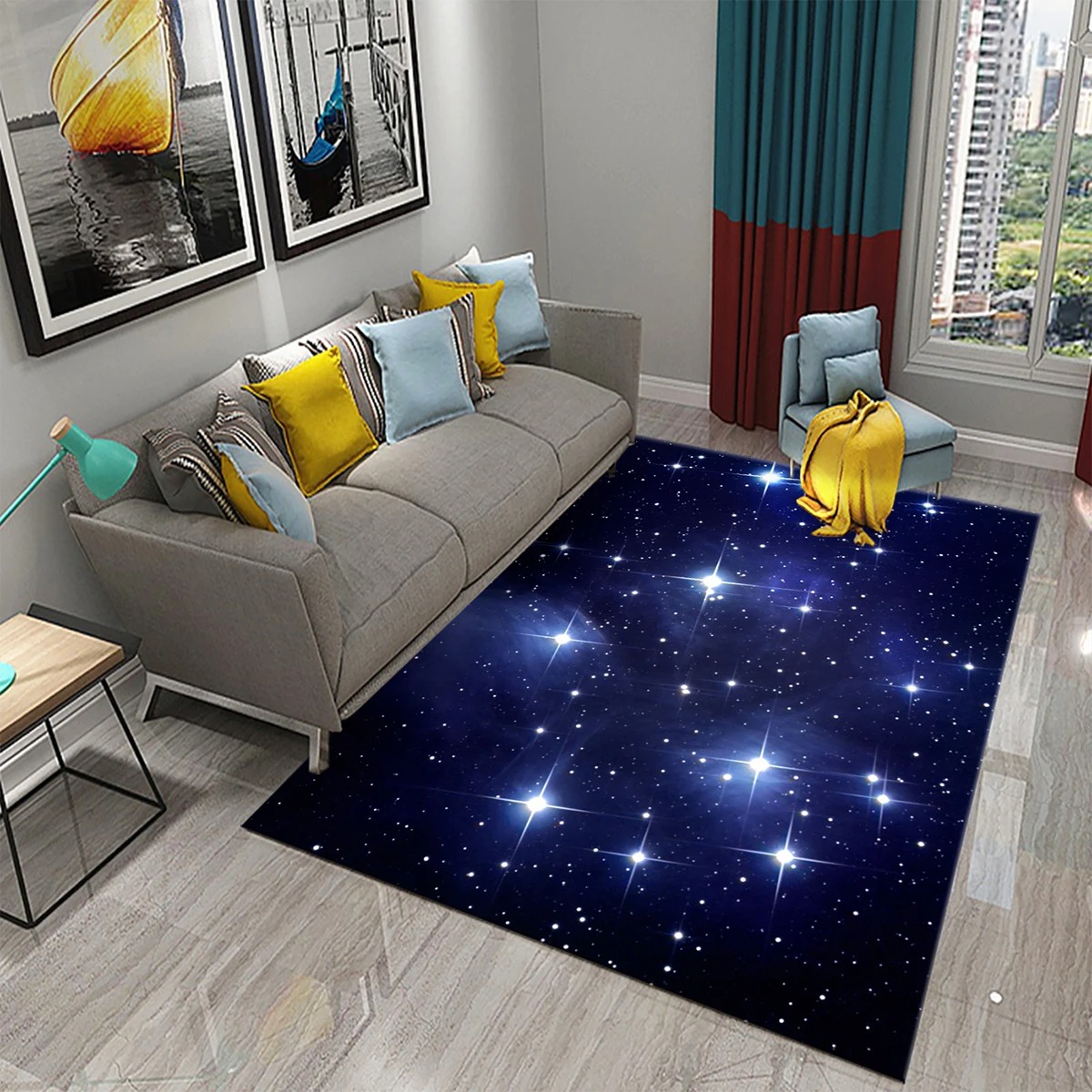 Stern-Teppich, Weltraum-Galaxi – Galaxy Home Textiles Bewertung und Preis