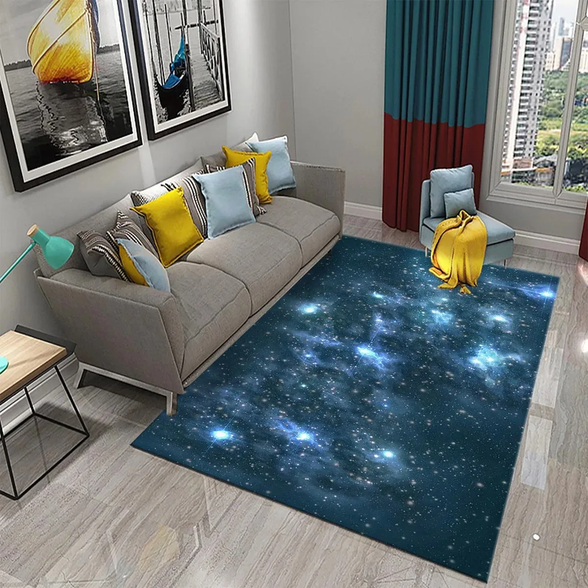 Stern-Teppich, Weltraum-Galaxi – Galaxy Home Textiles Bewertung und Preis