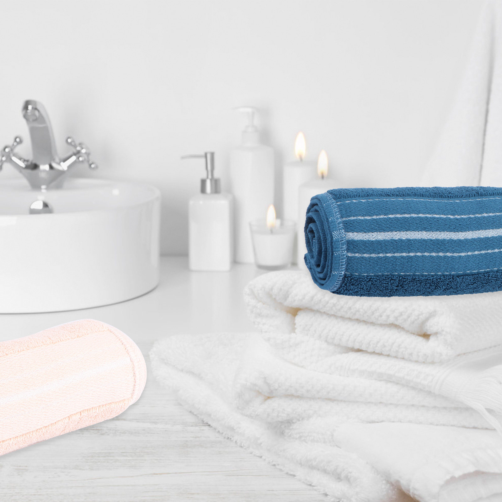 1 Stück Gesichtswaschhandtuch  – Home Textiles Pakistan Bewertung und Preis