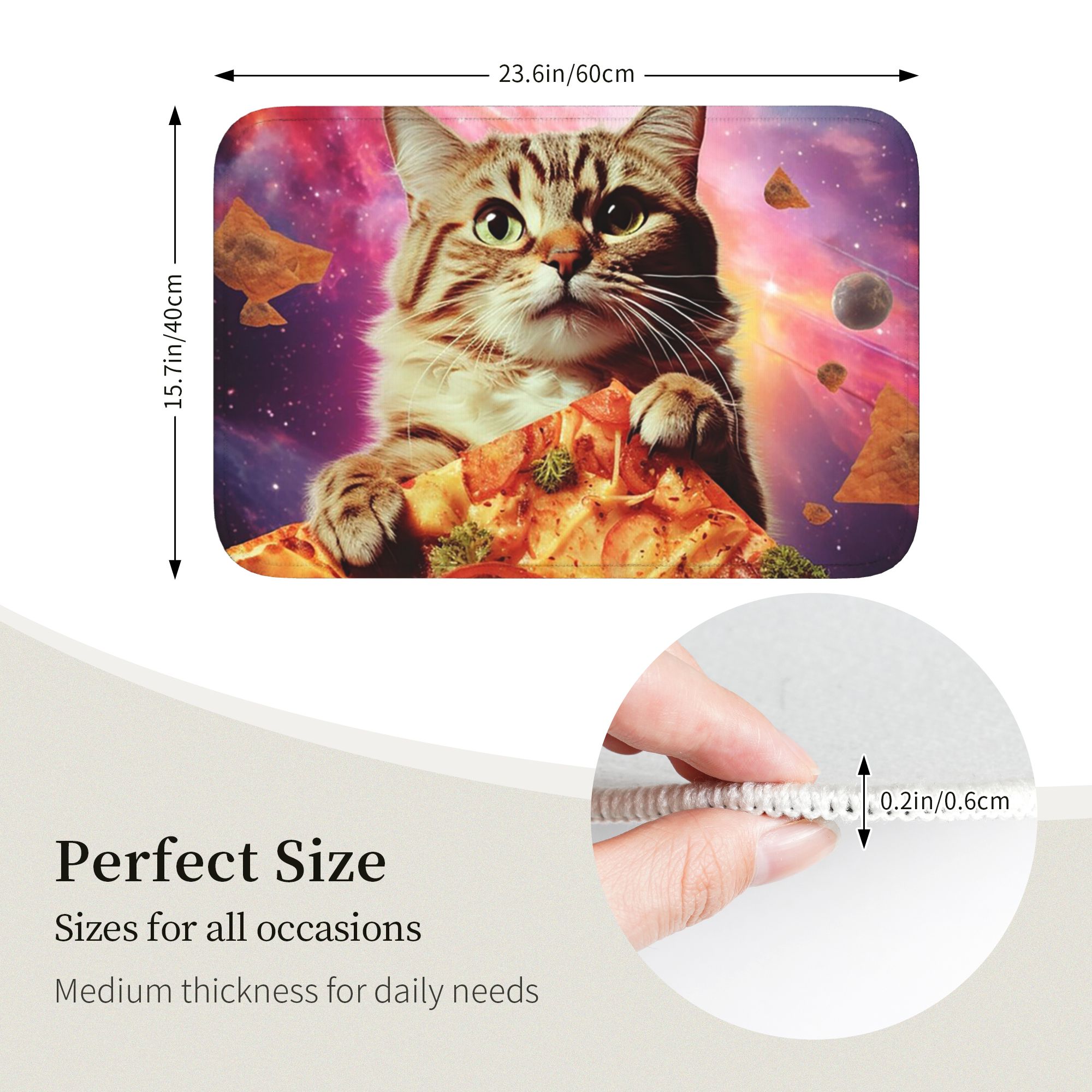 Meme Cat Galaxy Space Pizza Ju – Galaxy Home Textiles Bewertung und Preis