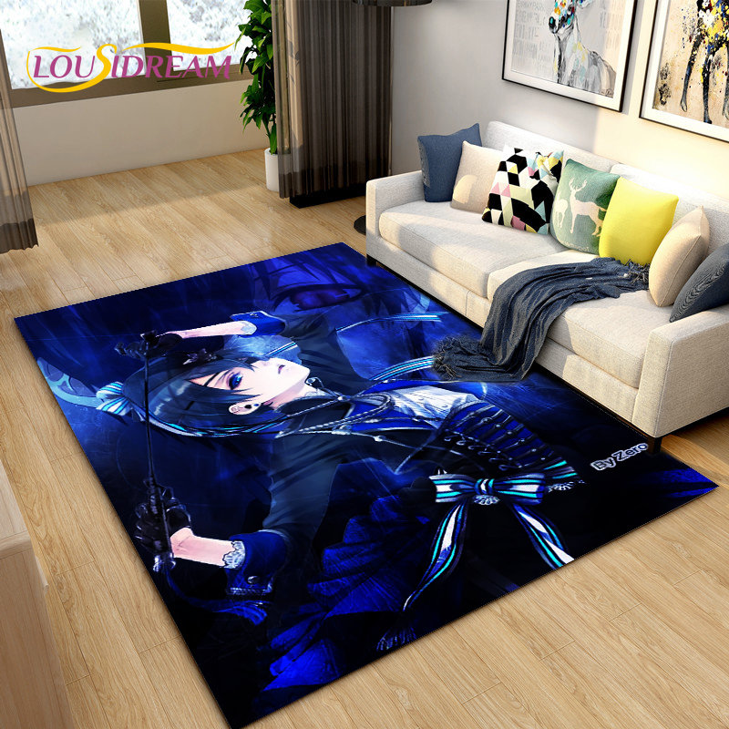 Schwarzer Butler Anime Cartoon – Home Textiles Rug Bewertung und Preis