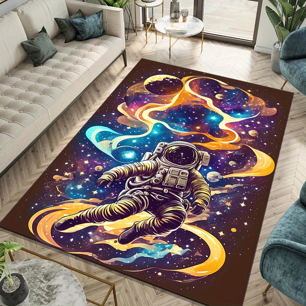 Spaceman Area Rug – Space Expl – Galaxy Home Textiles Bewertung und Preis