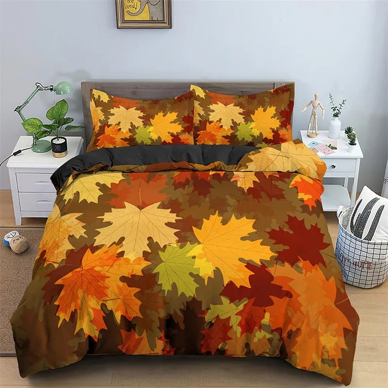 Bettbezug mit Ahornblättern, H – Bed Sheet Microfiber Bewertung und Preis