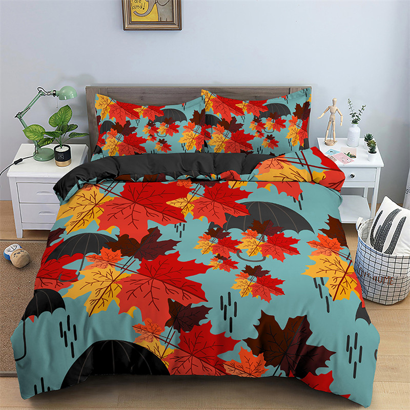 Bettbezug mit Ahornblättern, H – Bed Sheet Microfiber Bewertung und Preis