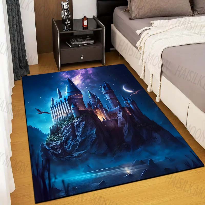 1PC Schloss Magie Schule Druck – Home Textiles Rug Bewertung und Preis