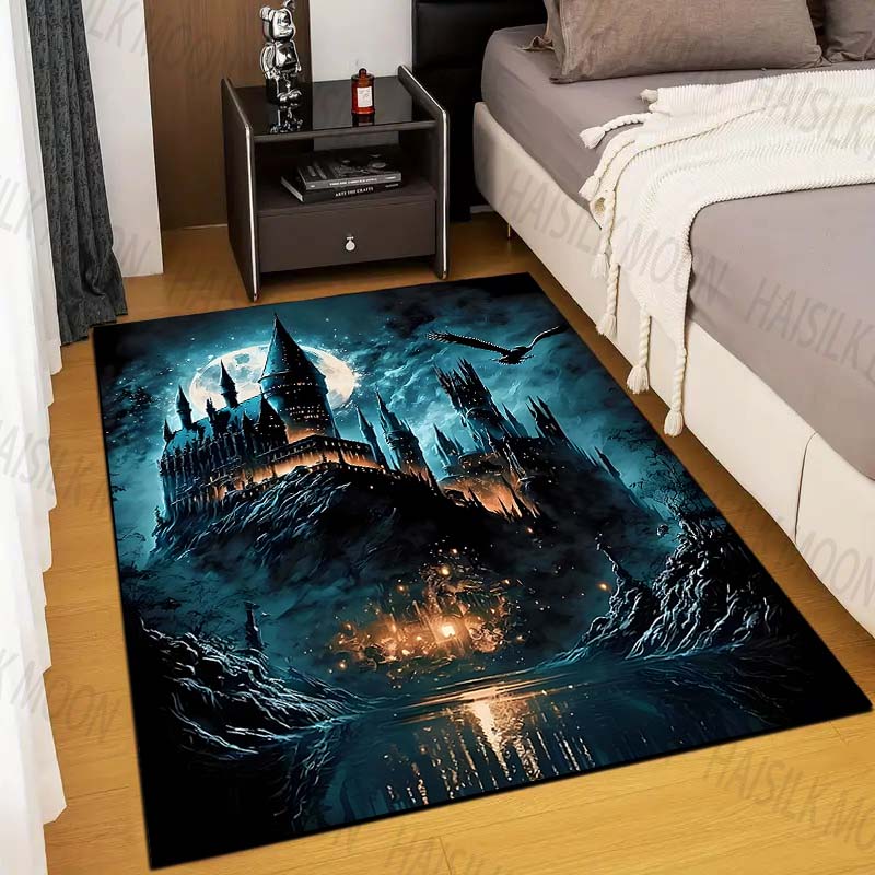 1PC Schloss Magie Schule Druck – Home Textiles Rug Bewertung und Preis