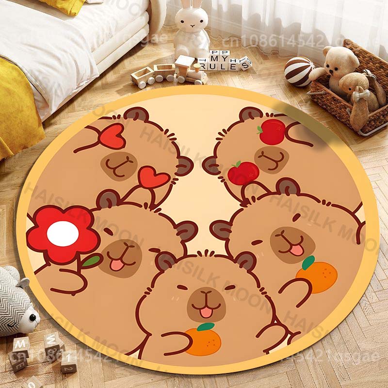 Niedlicher Capybara-Cartoon-Dr – Home Textiles Rug Bewertung und Preis