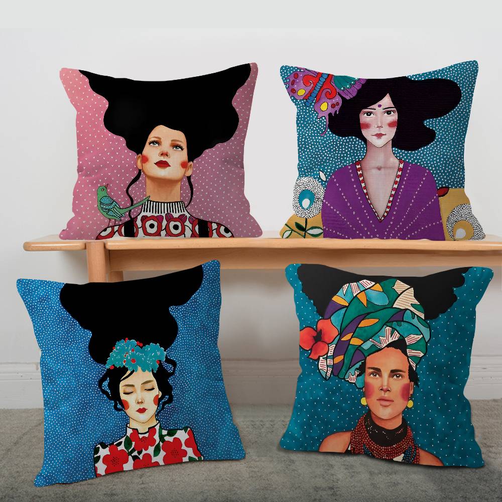 Abstrakte Blumen, Mädchen, Glü – Home Textiles Fair Bewertung und Preis