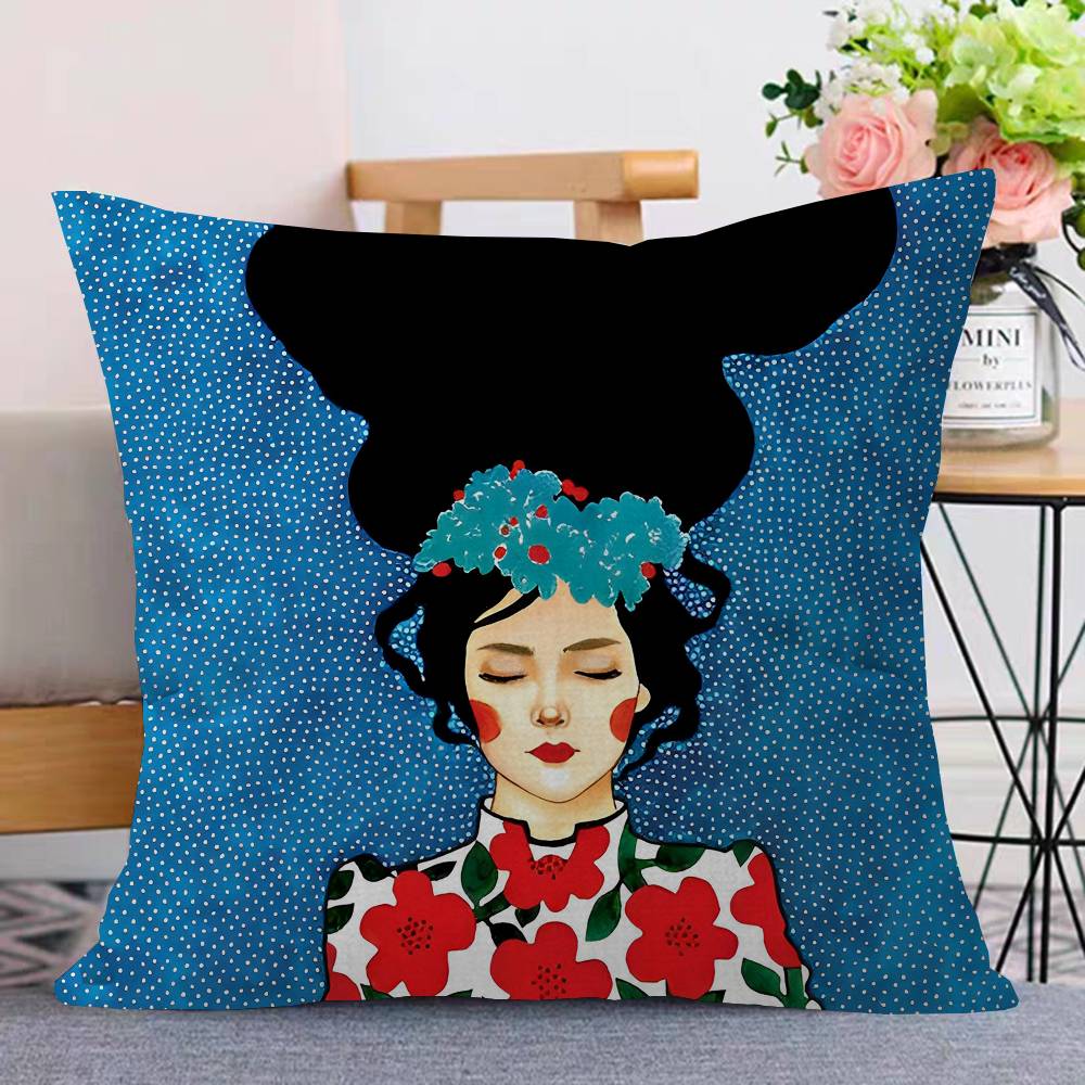 Abstrakte Blumen, Mädchen, Glü – Home Textiles Fair Bewertung und Preis