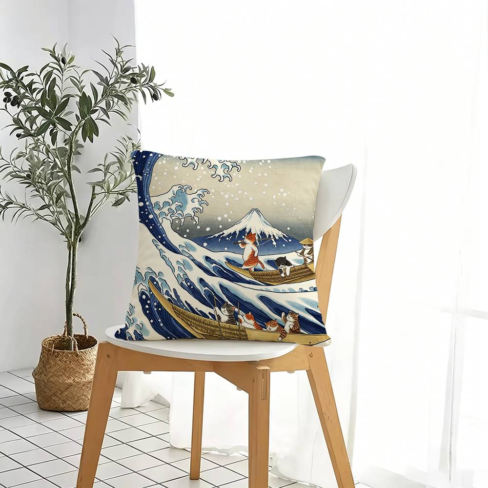 Art Katsushika H-Hokusai Quadr – Home Art Textiles Bewertung und Preis